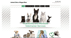 Desktop Screenshot of animalclinicofrogueriver.com